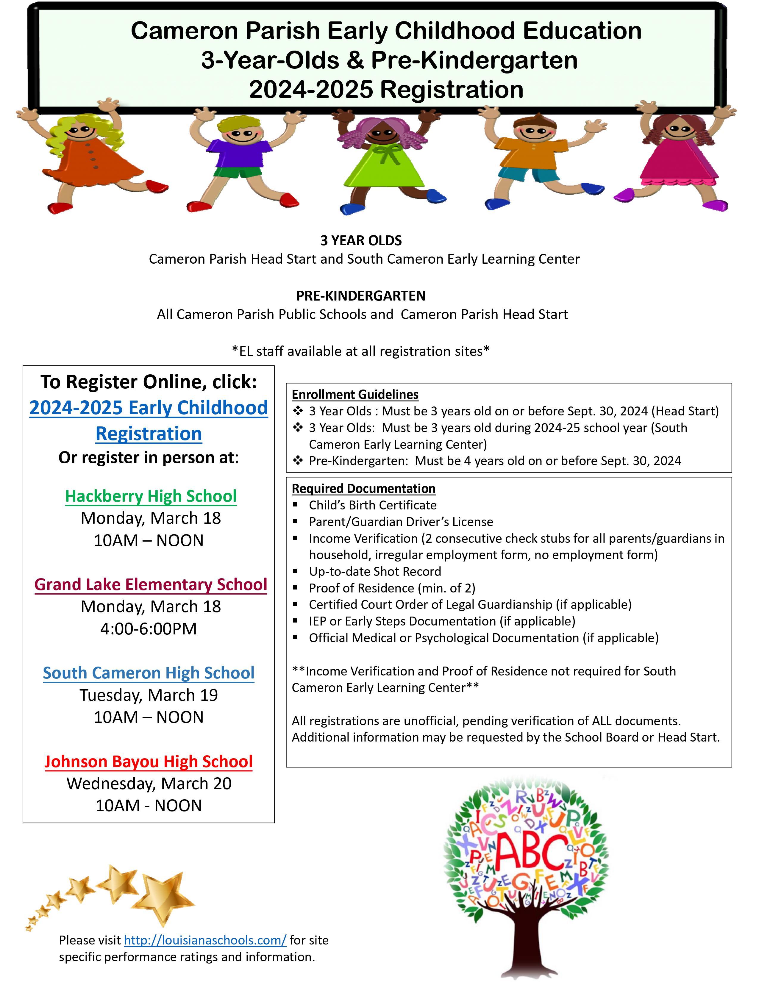  Early Childhood Registration for 24-25
